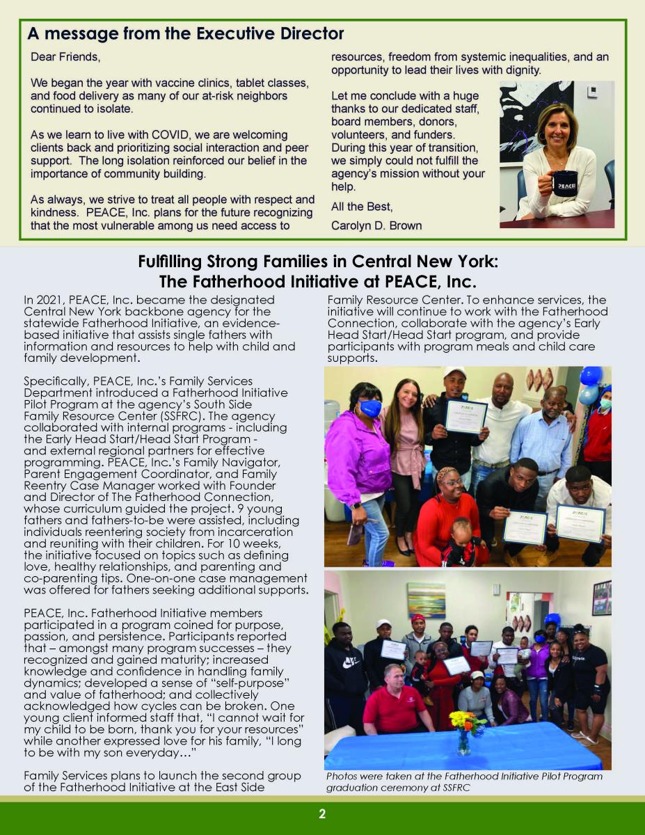 2021 Annual Report / April - June 2022 Newsletter Page 2