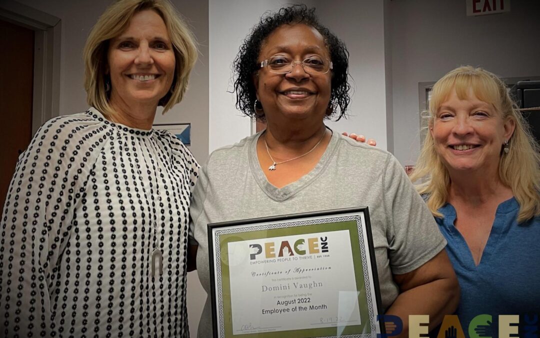 August 2022 – Employee of the Month: Domini Vaughn