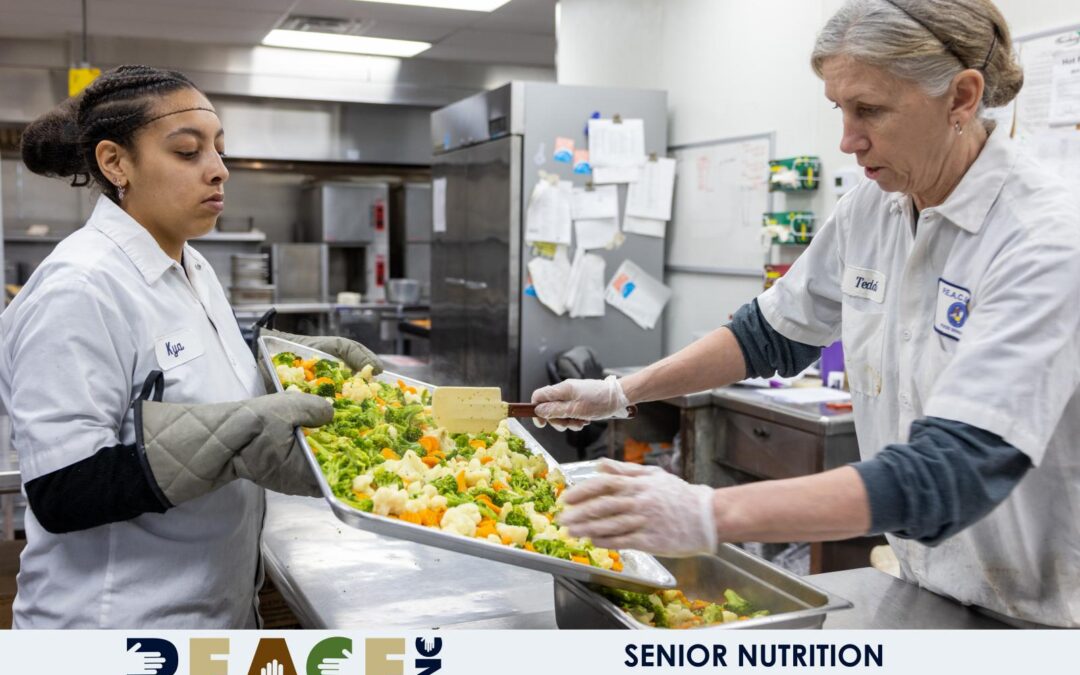 Our Senior Nutrition Staff prepares healthy meals for seniors