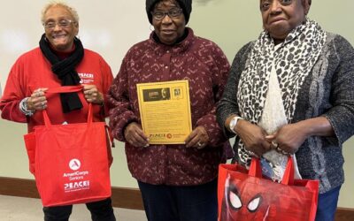 Americorps Seniors Foster Grandparent Program collected school supplies