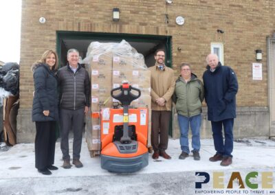 Thank you Thompson & Johnson Equipment Co. Inc. for their generous donation of a pallet jack