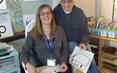 Jenn Gaffney recently visited Grandma Lana’s classroom for storytime